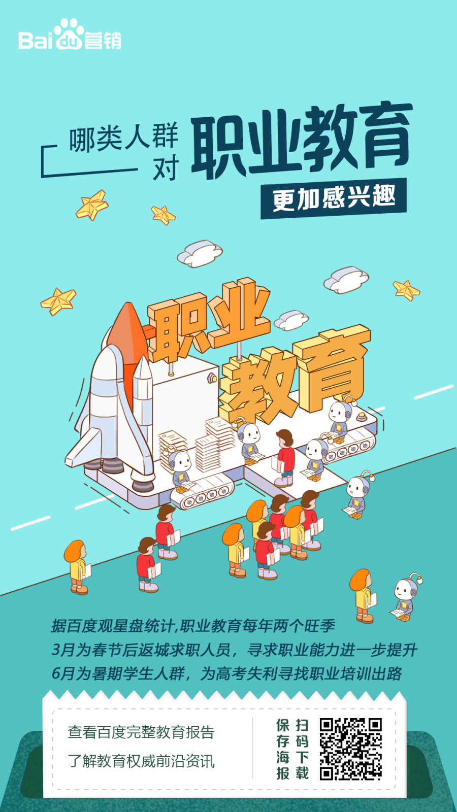 百度教育行业报告全面解析教育新趋势，教育品牌营销抓住用户意图是关键
