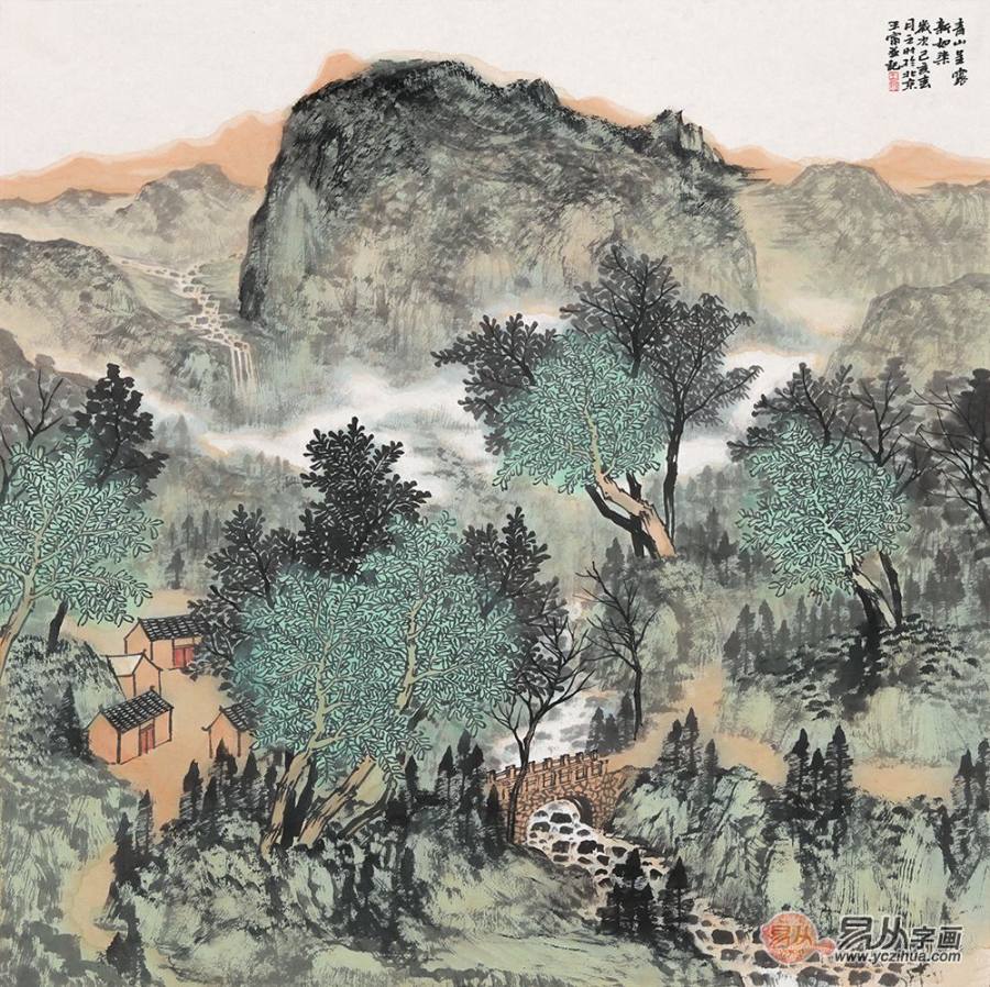 中国美协会员画家王宁作品：寄情于山水之间，美哉！