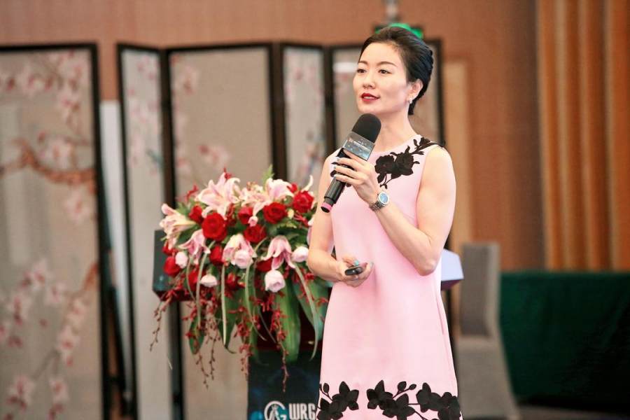 wrg祛斑高峰论坛上严蕾主任分享戴摩道克临床应用