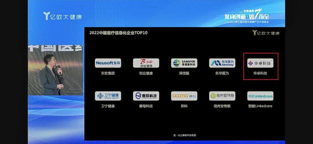 高光时刻！华卓科技上榜「2022中国医疗信息化企业TOP10」
