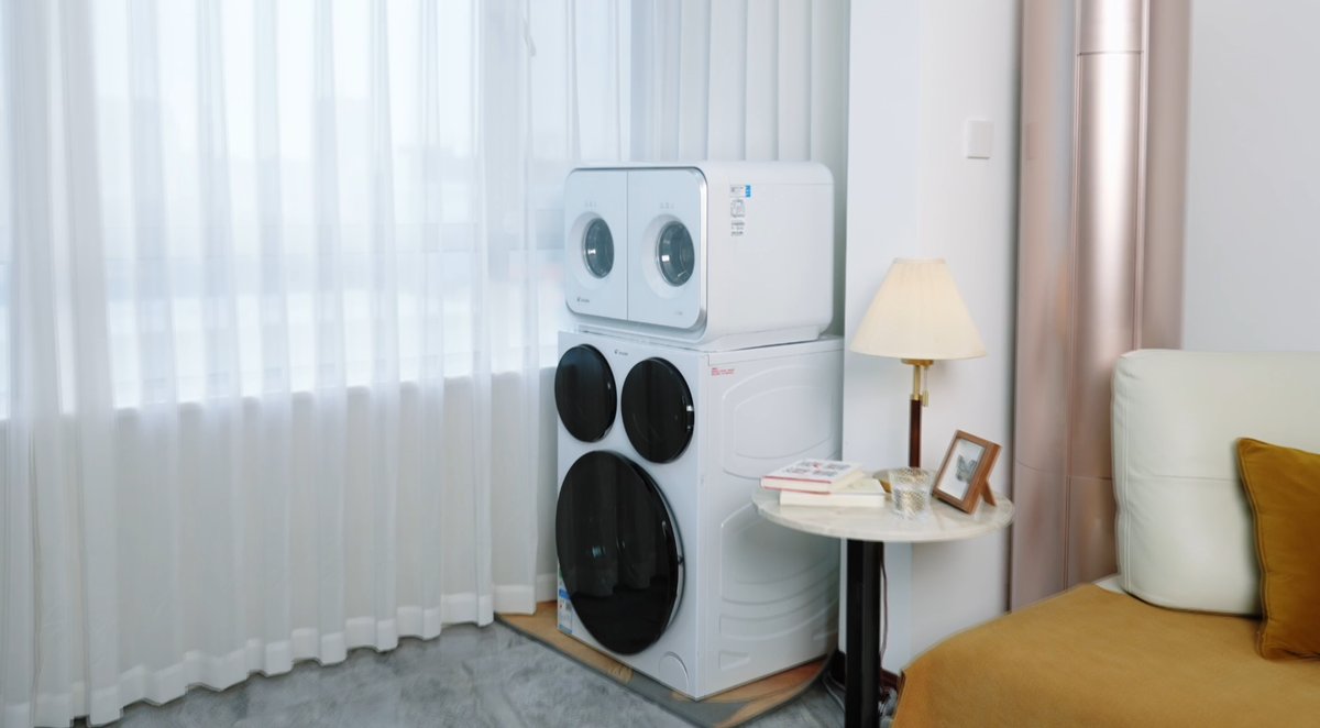 不止三筒！统帅用户加购懒人双筒，全家洗烘一步到位